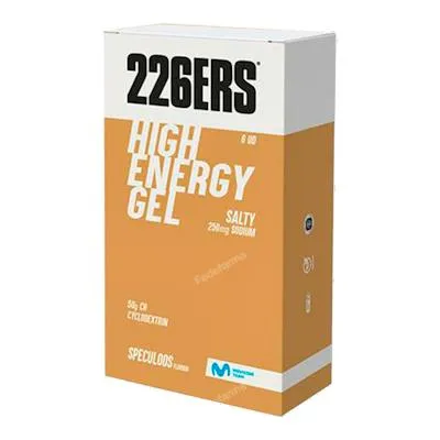 Estuche 6 uds. high energy gel speculoos salty 250 mg 76 g, 226ers