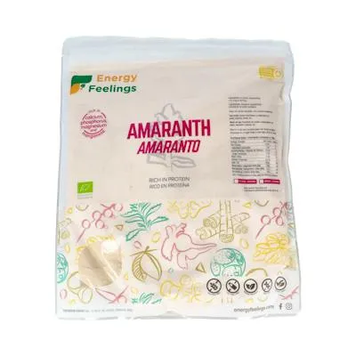 Amaranto harina sin gluten BIO 1 kg, Energy Feelings