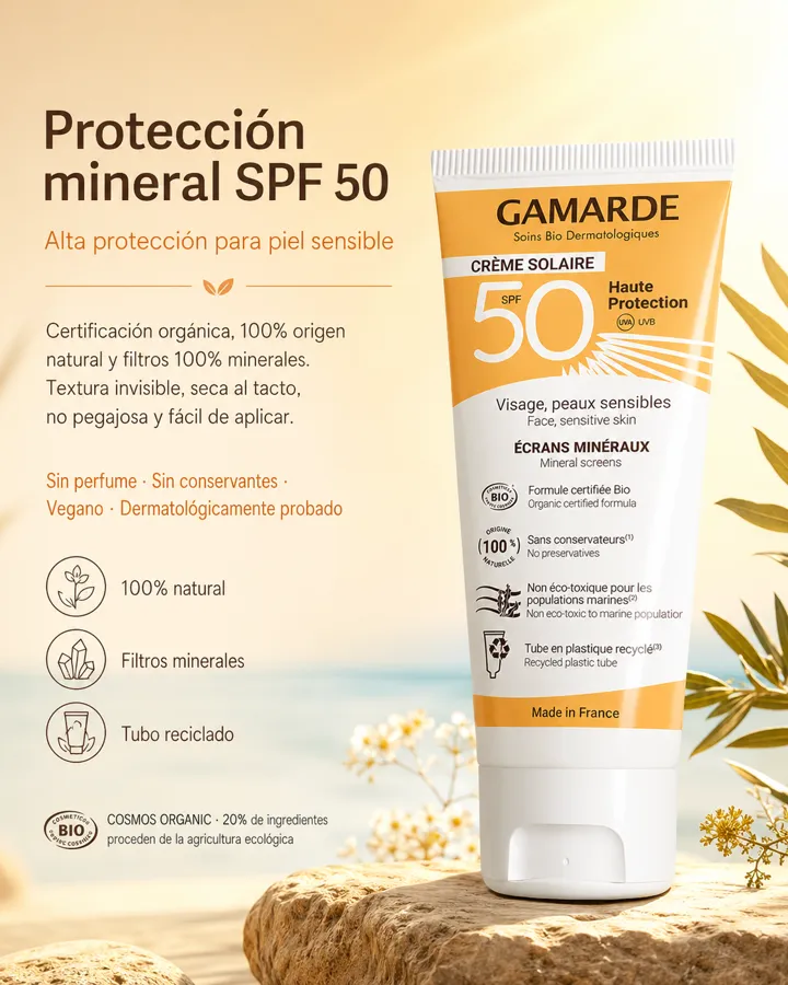 Crema Solar SPF50 BIO 40 ml, Gamarde · imagen 2