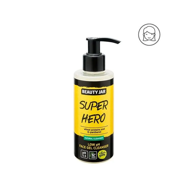 Gel limpiador facial pH bajo - Proteínas de Trigo y D-pantenol, Beauty Jar