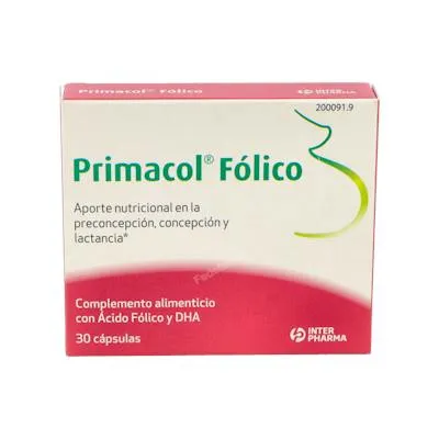 Primacol fólico 30 cápsulas, Interpharma