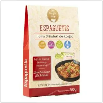 Espaguetis de konjac sin gluten sin azúcar 200 g, The Konjac Shop