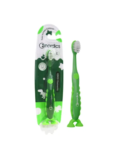 Cepillo dental niños 6.900 dinosaurio verde, Nordics