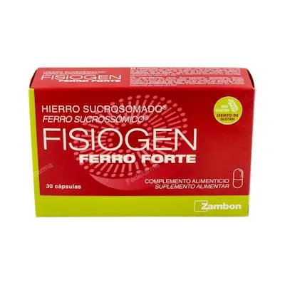 Ferro forte 30 cápsulas, Fisiogen