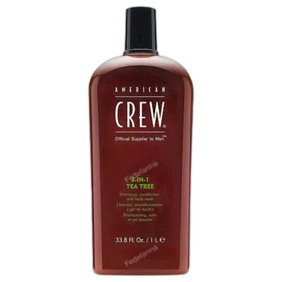 Champú multifuncion 3 in 1 tea tree, American Crew