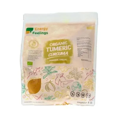 Cúrcuma polvo sin gluten BIO 1 kg, Energy Feelings