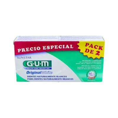 Original white pasta dental 2 x 75 ml, Gum