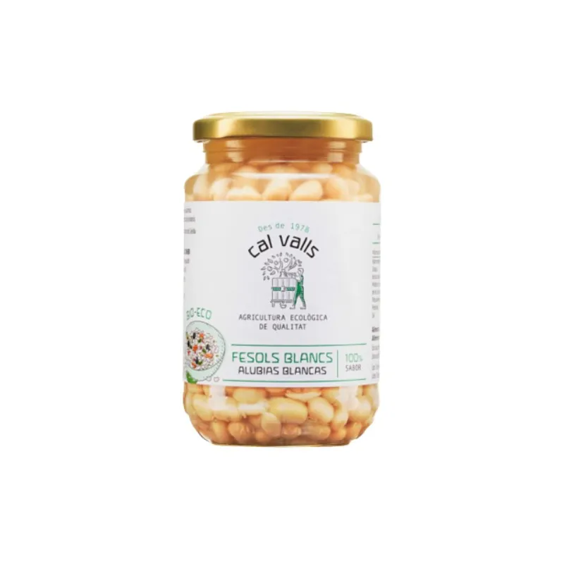 Alubias blancas cocidas BIO 350 g, Cal Valls