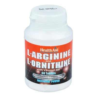 L-arginina y l-ornitine 60 comprimidos, Health Aid