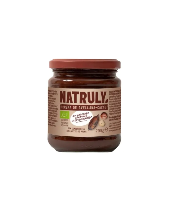 Creme cacau+avelã BIO 200 g, Natruly