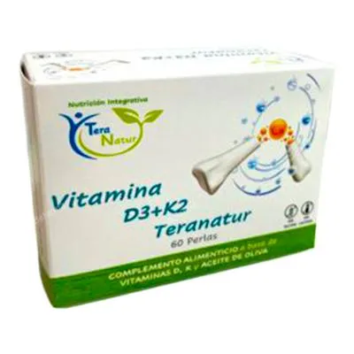 Vitamina D3+K2 60 cápsulas, Teranatur