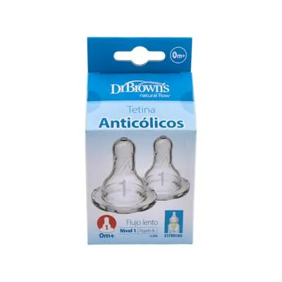 Tetina options b/estre sili redon r-n N 2un 1+0 ml, Dr. Brown´s