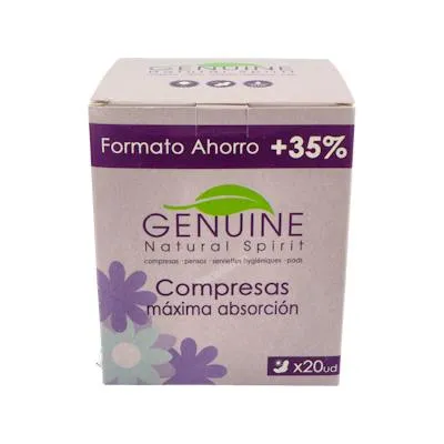 Compresa de día 20 uds., Genuine