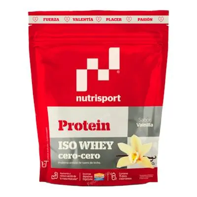 Iso whey cero. cero vainilla 1500 g, Nutrisport