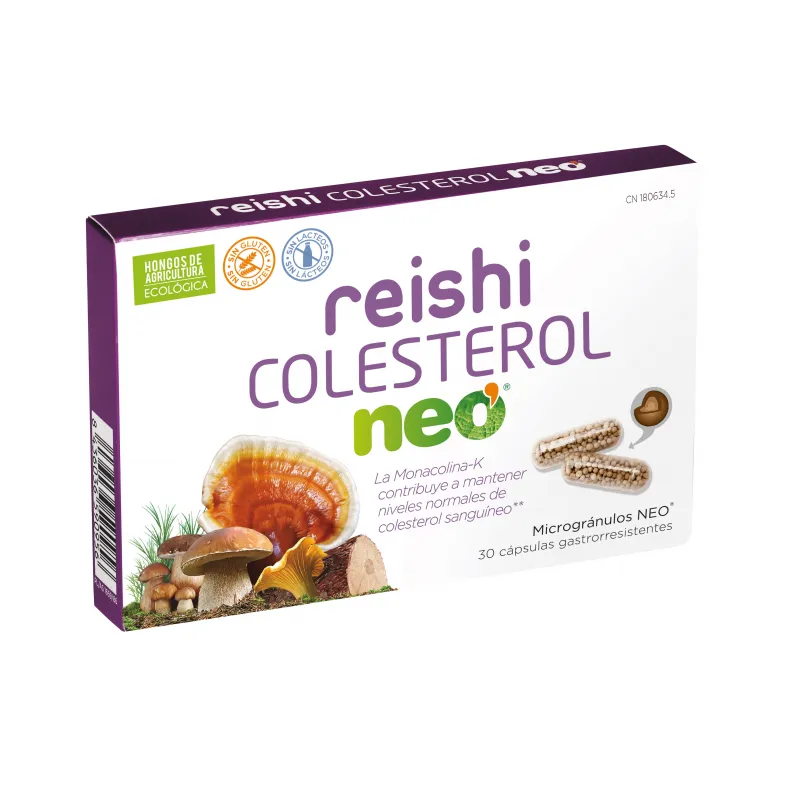 Reishi colesterol 30 cápsulas, Neo