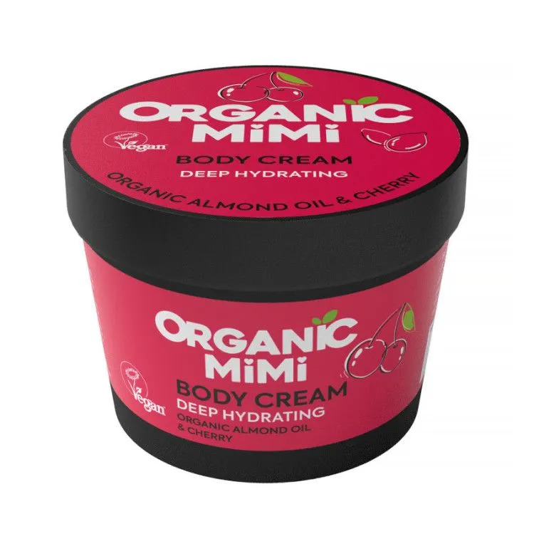 Crema Corporal Hidratación Profunda Almendra y Cereza 100 ml, Organic Mimi