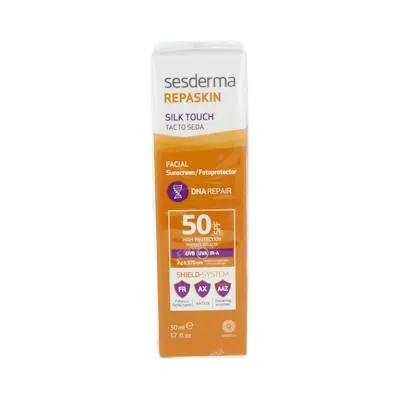 Repaskin fotoprotector SPF50 facial tacto seda 50 ml, Sesderma