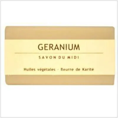 Zeep in blokje met geranium BIO 100 g, Savon Du Midi
