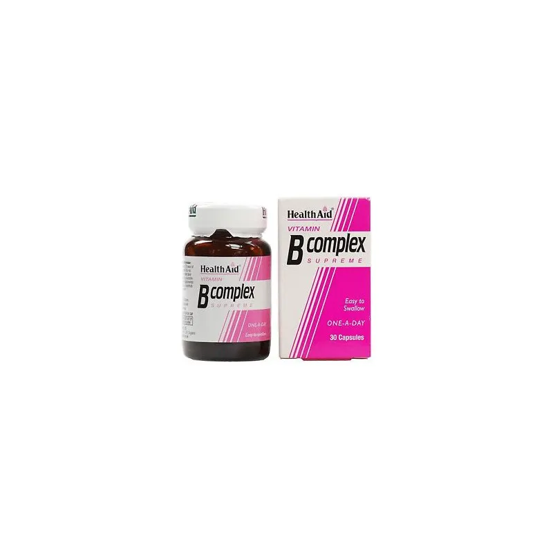 Vitamina b-complex 30 cápsulas, Health Aid