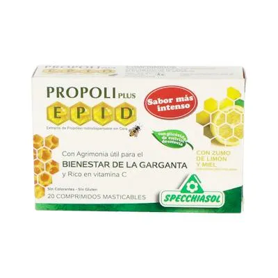 Epid miel-limón 20 comprimidos, Specchiasol
