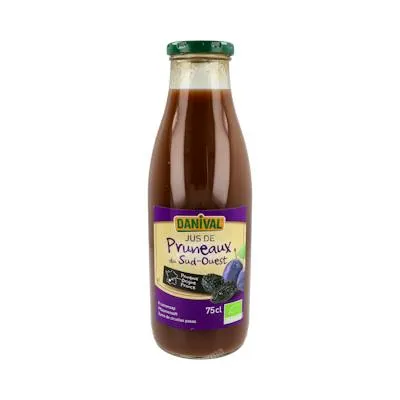 Zumo de ciruela sin azúcar BIO 750 ml, Danival
