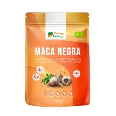 Maca negra polvo sin gluten BIO 1 kg, Energy Feelings