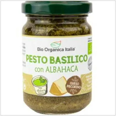 Pesto basilic pecorino BIO 130 g, Bio Organica Italia