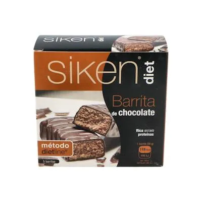 Sikendiet barrita chocolate 5 uds., Siken