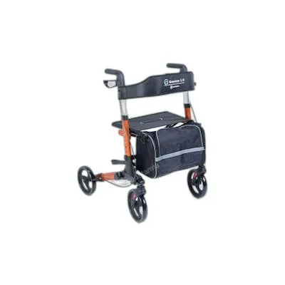 Rollator de aluminio oceano 2.0 naranja, Moretti