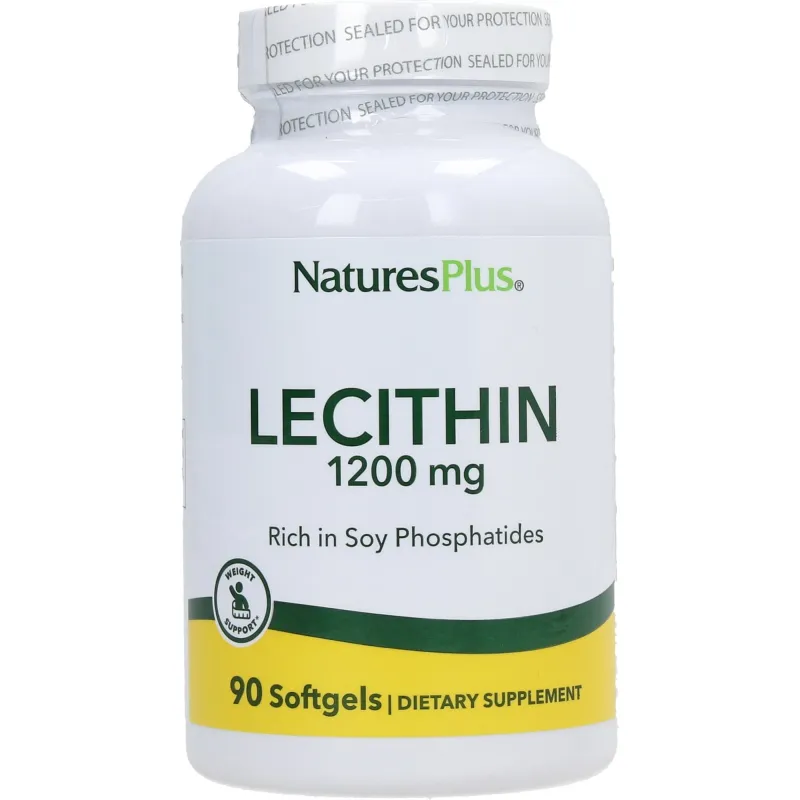 Sojalecithine 1200 mg 90 parels, Natures Plus