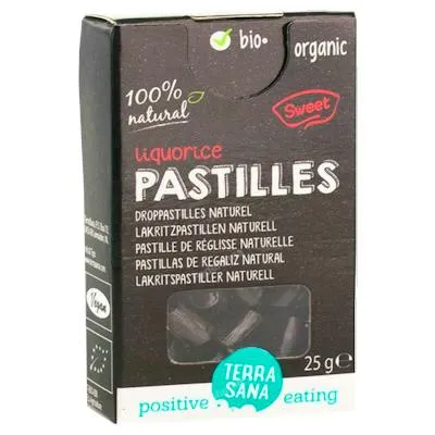 Natuurlijke drop pastilles 25 g, Terrasana