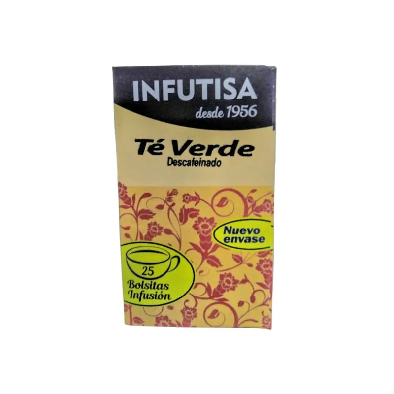 Té verde descafeinado 25 filtros, Infutisa