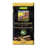 Tableta chocolate jengibre 80 g, Rapunzel