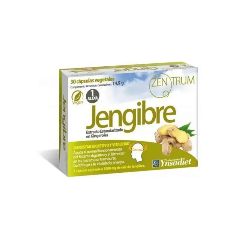 Jengibre 30 cápsulas, Zentrum
