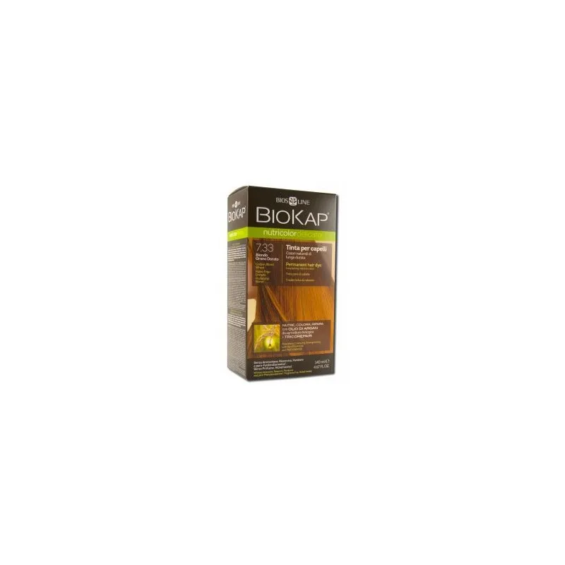 Haarverf tarwegoudblond 7.33 delicato 140 ml, Biokap