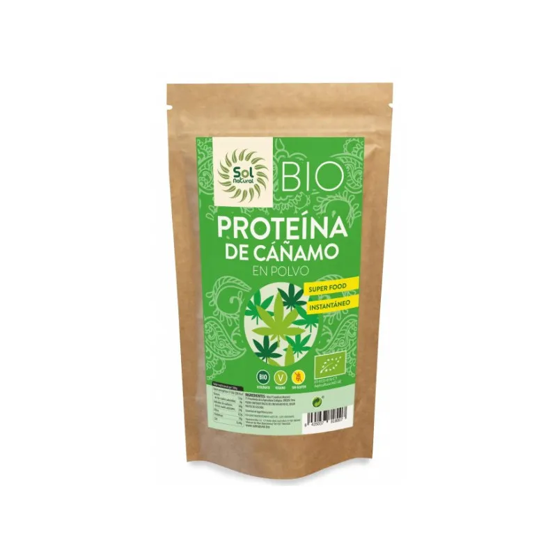 Proteína cañamo s/g v BIO 250 g, Sol Natural