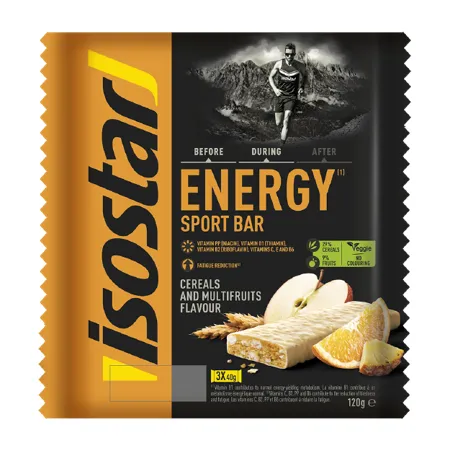 Barras frutas exp 3 x 40 g, Isostar
