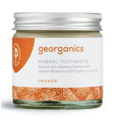 Dentífrico mineral naranja crema 60 ml, Georganics