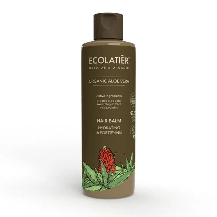 Bálsamo Capilar Hidratante y Fortificante Aloe Vera BIO, Ecolatier
