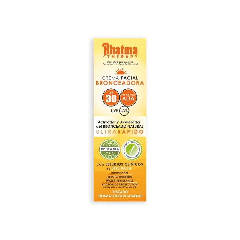 Crema bronceadora facial spf 30 60 ml, Rhatma