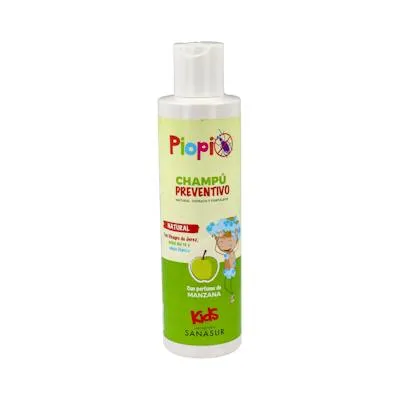 Champú piopio natural prevent piojos manzana 200 ml, Sanasur