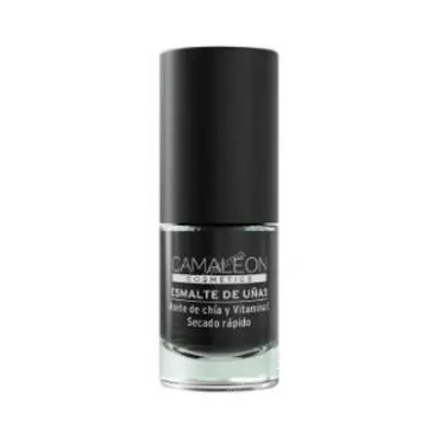 Camaleon esmalte de uñas negro 6 ml, Camaleon Cosmetics