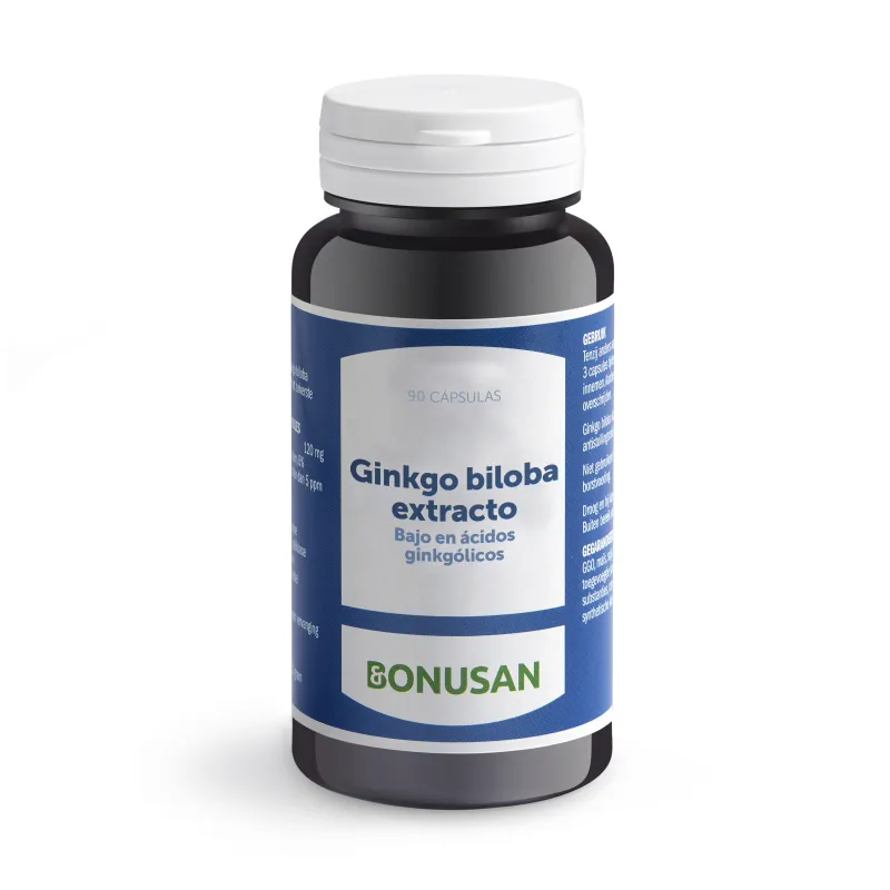 Ginkgo biloba extract 90 vegetable capsules, Bonusan