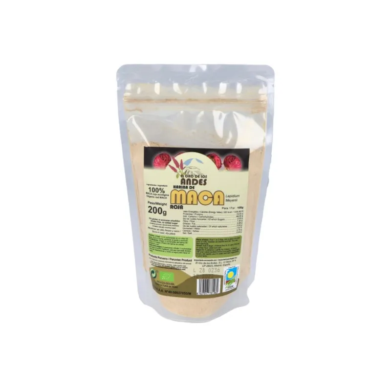 Maca negra polvo el oro de los andes 200 g, Oro Los Andes