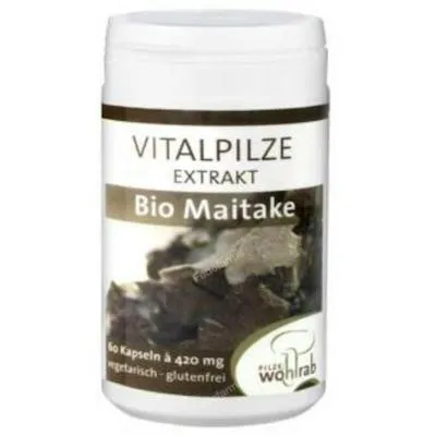 Maitake BIO 60 cápsulas, Pilze Wolhrab