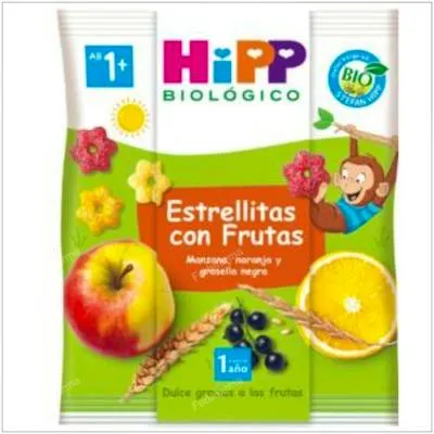 Estrellitas con frutas snack sin gluten BIO 30 g, Hipp