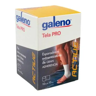 Esparadrapo tela pro 10 M X 10 cm blanco, Galeno