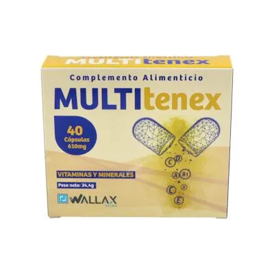 Multitenex 40 cápsulas, Wallax Farma