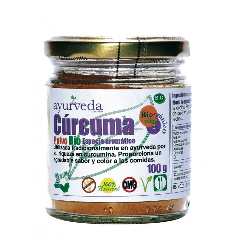 Cúrcuma en polvo BIO 100 g, Ayurveda Autentico