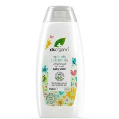 Champú-gel de baño caléndula para bebe 250 ml, Dr. Organic